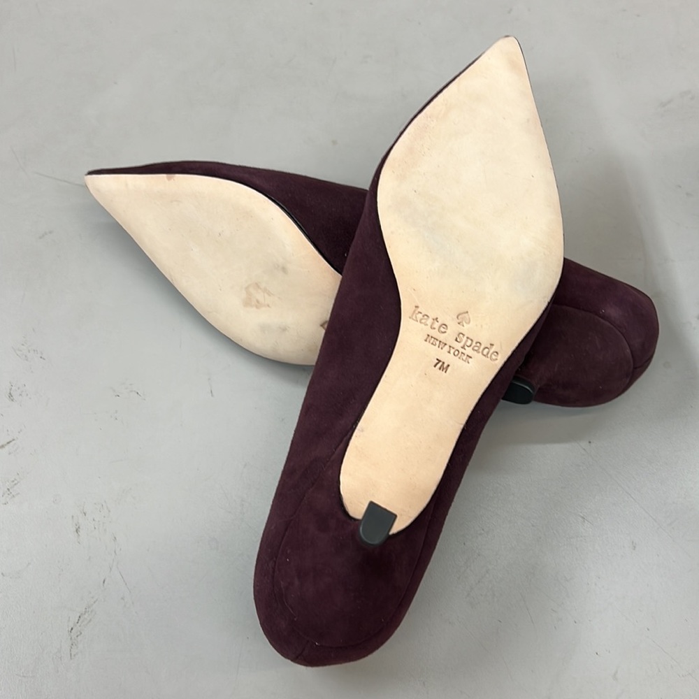 NWT,KATE SPADE
Dale Kitten Heels In Deep Russet,deep russet. - Picture 7 of 15